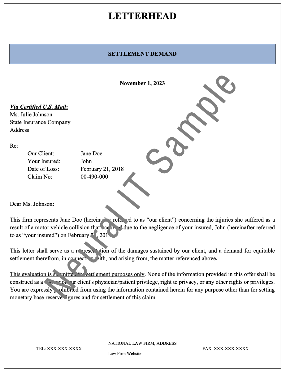 Neural IT Settlement Architecture Dashboard